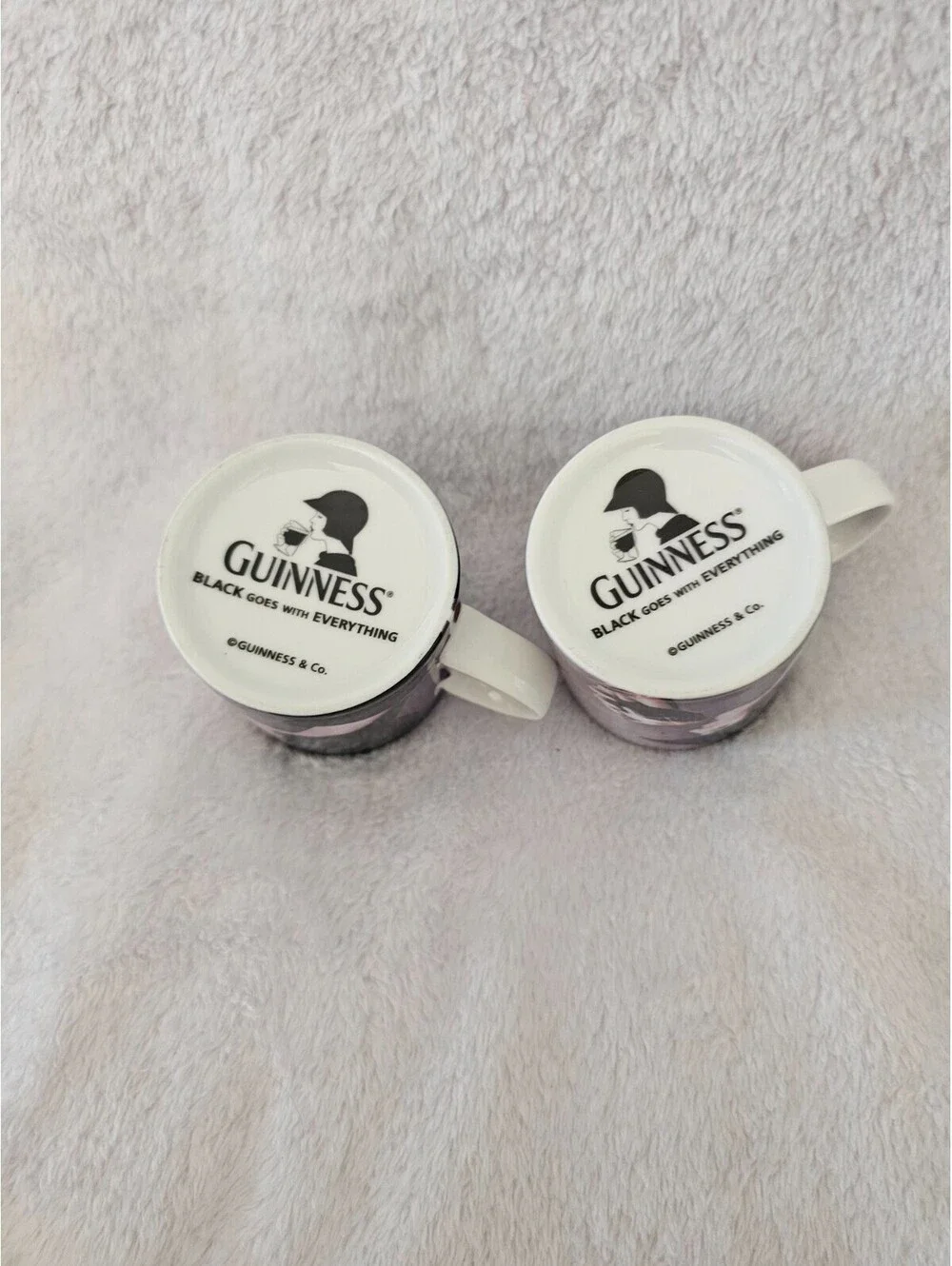 (2pc) New Guinness Cappuccino Mini Mugs Cups Classic Woman 2.5